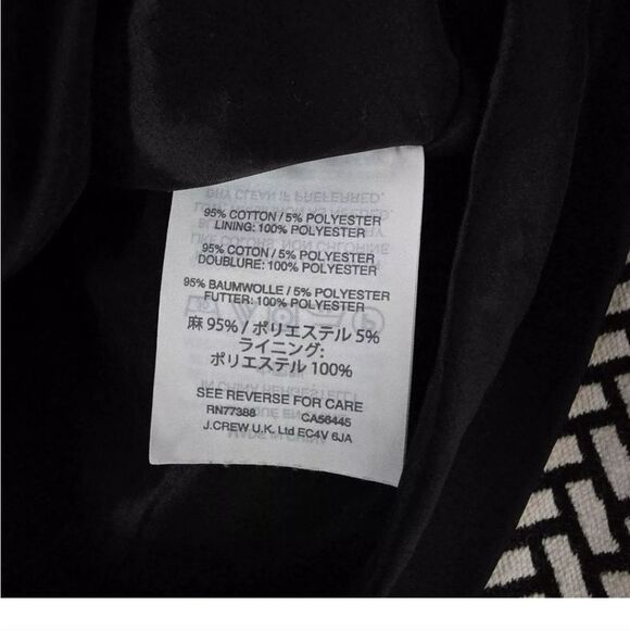 J. Crew fitted Geometric Tapestry Jacquard Sheath Dress size 4 nwot - Picture 4 of 12